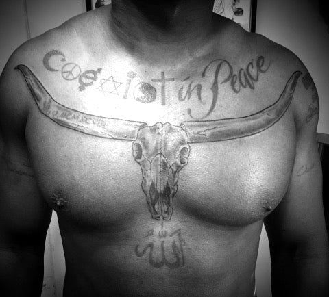 Longhorn Bull Skull Tattoos