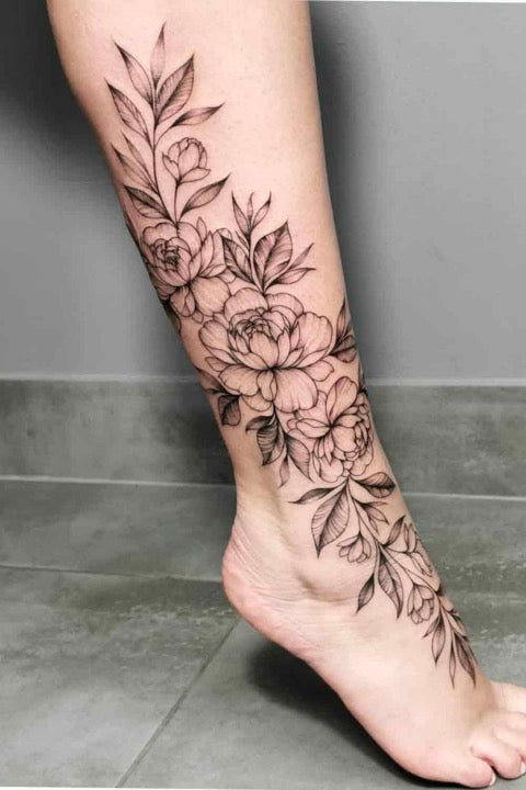 Lower Leg Tattoo