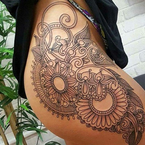 mandala hip tatoo  girlterestmag