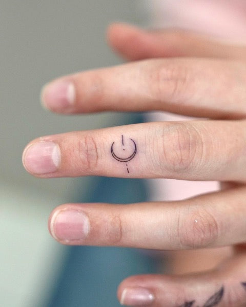 Tattoo tagged with: small, astronomy, micro, symbols, moon planetary  symbol, tiny, planet symbol, ifttt, little, astrology, crescent moon,  minimalist, moon, ami, hand | inked-app.com
