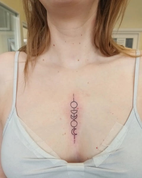 Mandala Tattoo / Temporary Tattoo / Underboob Temporary Tattoo / Sternum  Tattoo / Yoga Tattoo / Minimalist Tattoo / Small Tattoo - Etsy