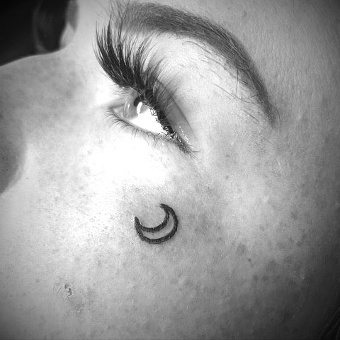 Moon Face Tattoo