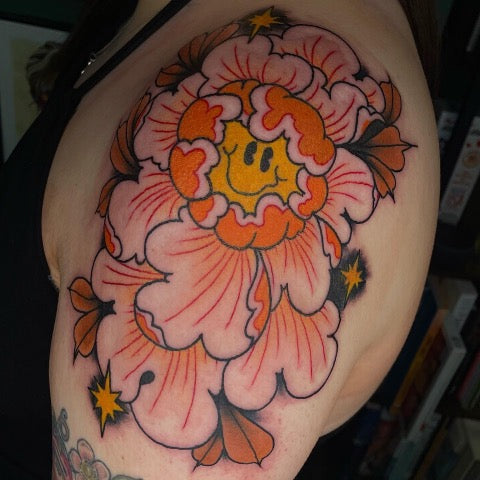 Peony Shoulder Tattoos