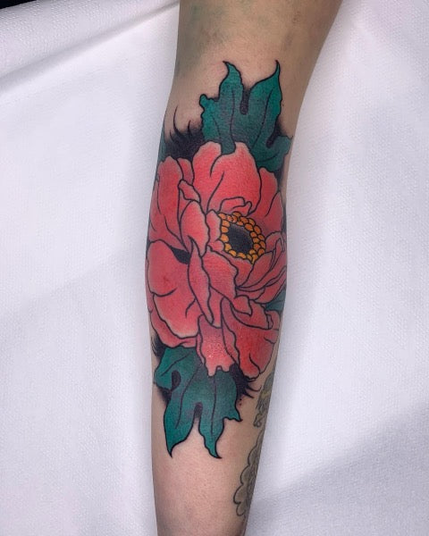 Pink Peony Tattoo