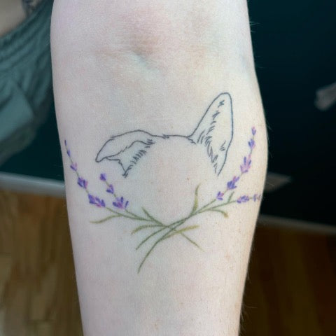 Realism lavender tattoo