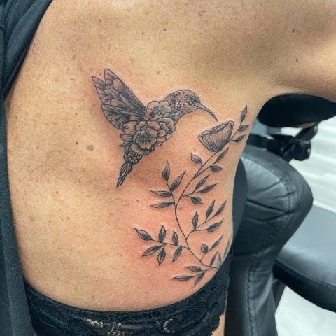 11 Hummingbird Tattoo With Flowers That Will Blow Your Mind  alexie