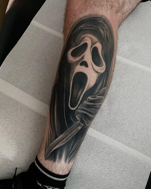 Ghostface Tattoo Meanings Designs and Ideas  neartattoos