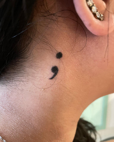 Semicolon Behind the Ear