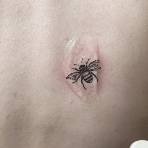 Simple Bee Tattoo