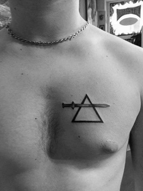 Simple Chest Tattoo