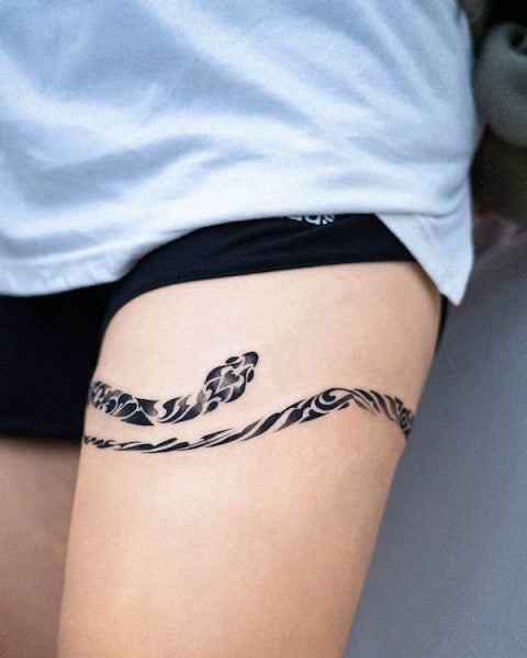 Simple Leg Tattoo