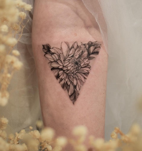 Small Chrysanthemum Tattoo