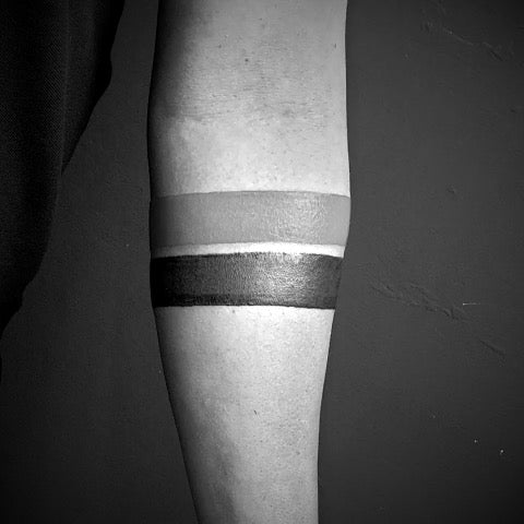 Solid Black Armband Tattoo