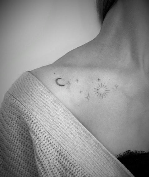 Star Collar Bone Tattoos