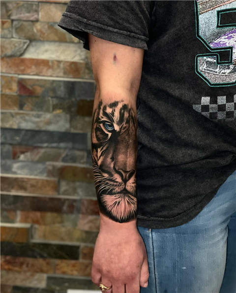 Tiger Forearm Tattoo