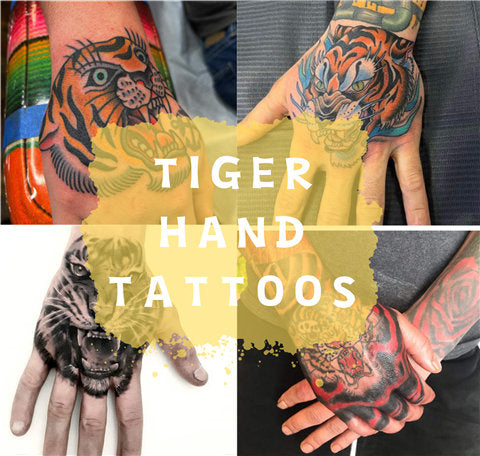 Tiger Hand Tattoo