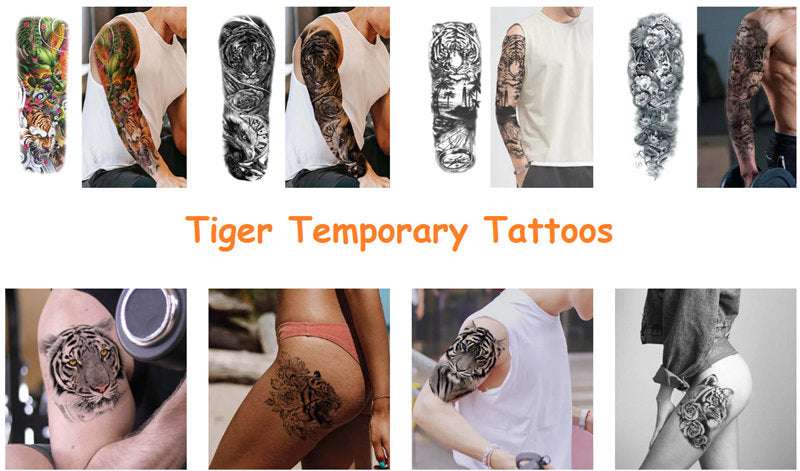 Tiger Temporary Tattoos