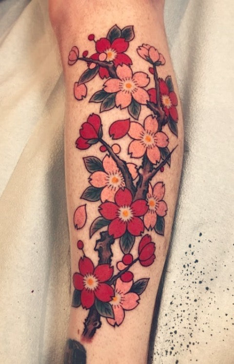 Traditional Cherry Blossom Tattoo