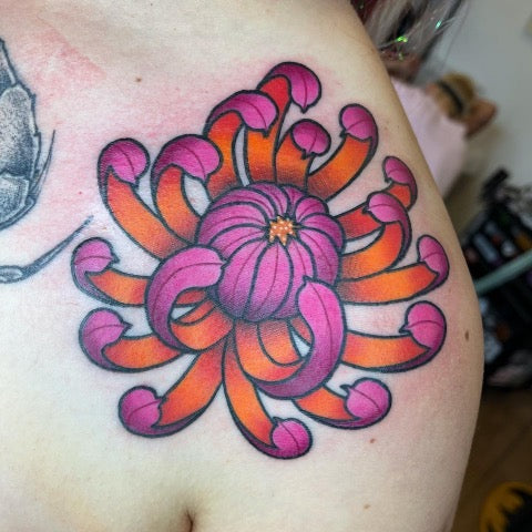 Traditional Chrysanthemum Tattoo