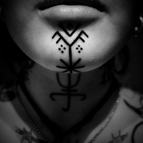 Tribal Face Tattoo