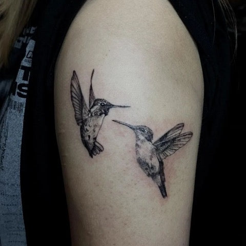 Two hummingbirds Tattoo