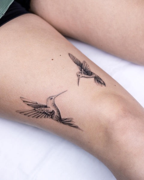 Two hummingbirds Tattoo