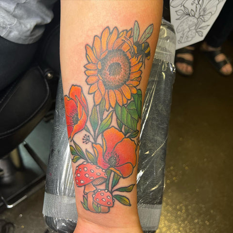 Sunflower Tattoo - Realistic Temporary Tattoos | Tattoo Icon – TattooIcon