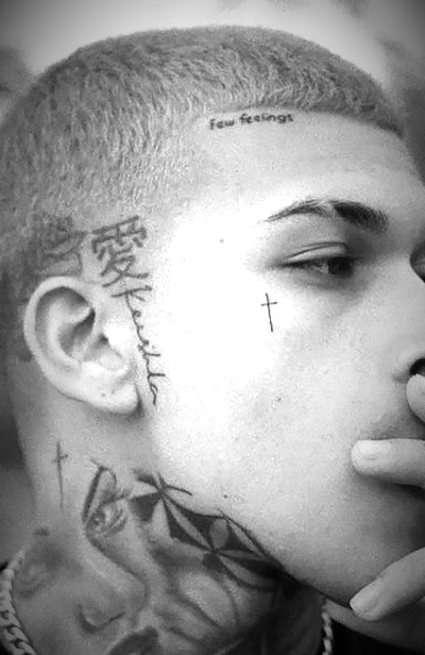 Word Face Tattoo