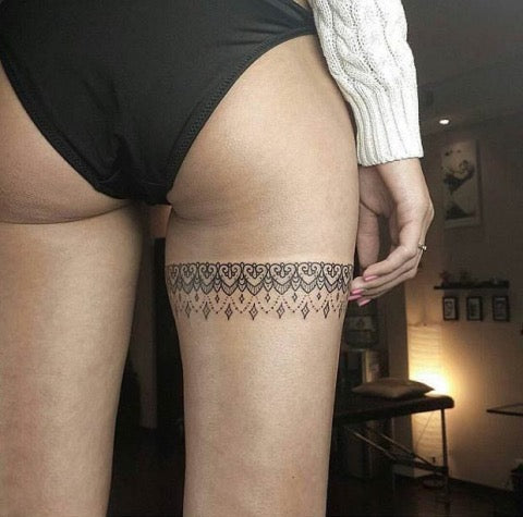 25 Ravishing Thigh Tattoo Ideas For Women  Tattoodo