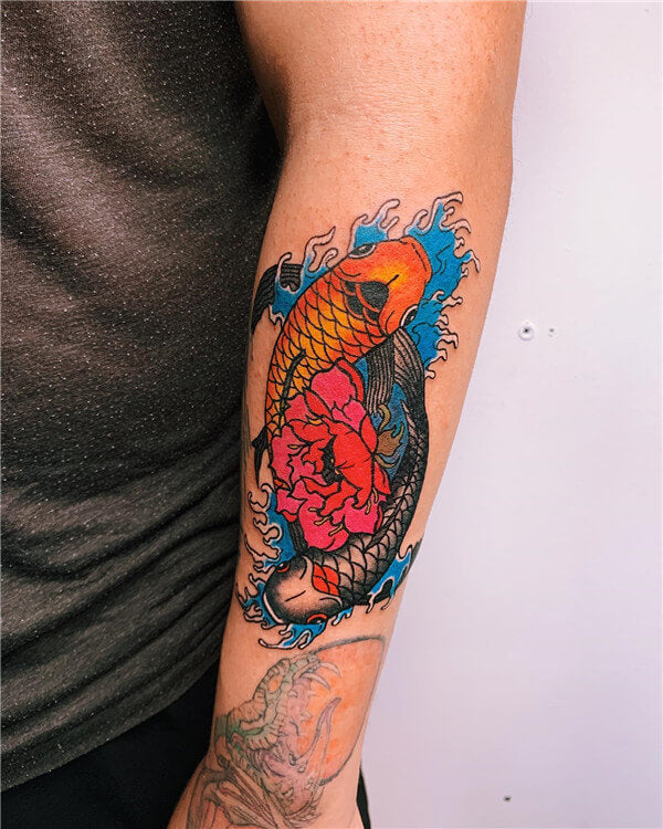 Koi Fish Tattoos Meaning Color Direction and More  TatRing
