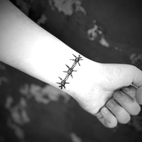 Barbed Wire Wrist Tattoo