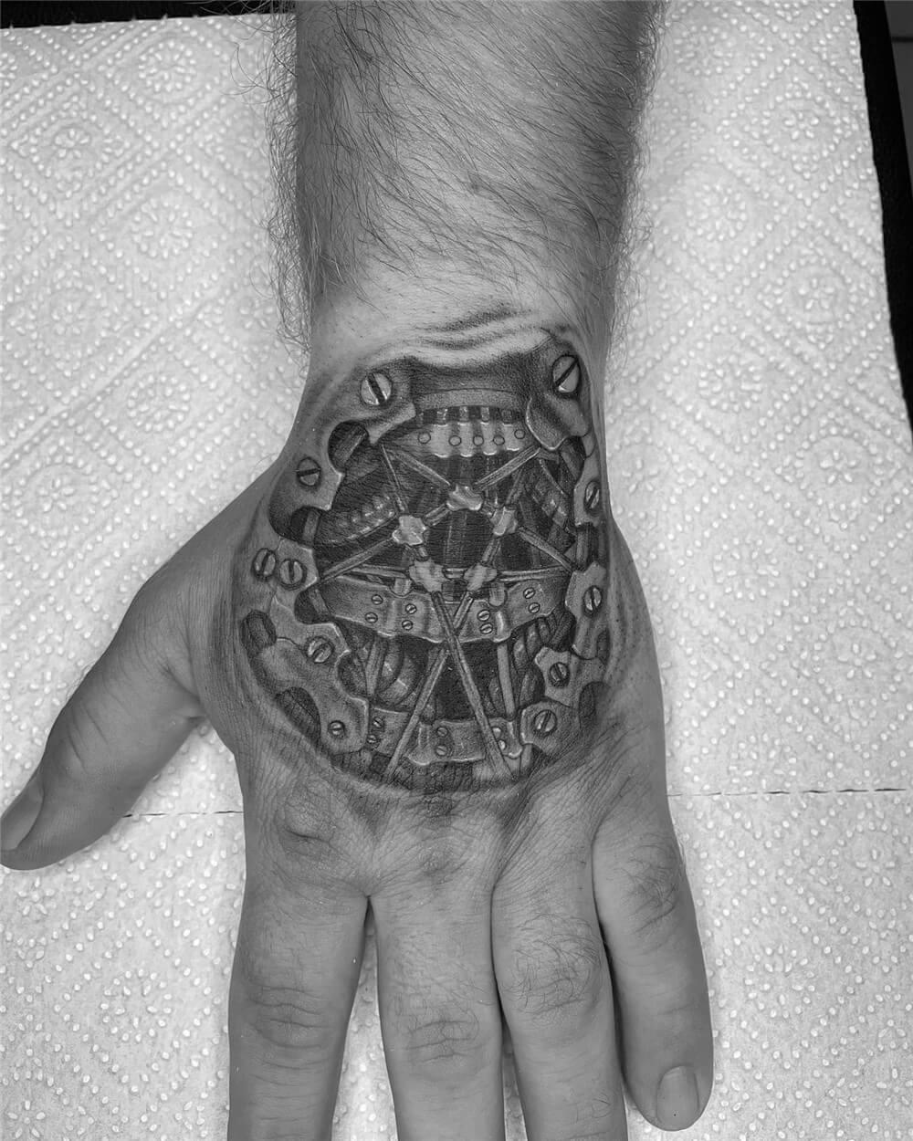 20 Of The Best Biomechanical Tattoos For Men in 2023  FashionBeans