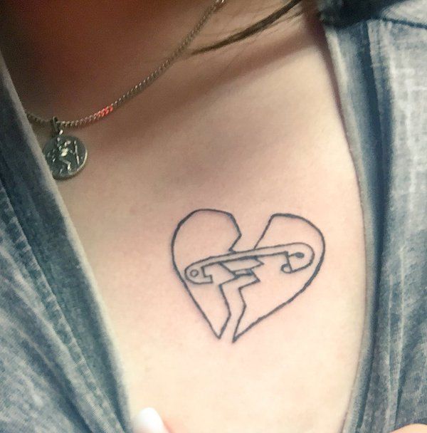 100 Broken Heart Tattoo Designs  Ideas