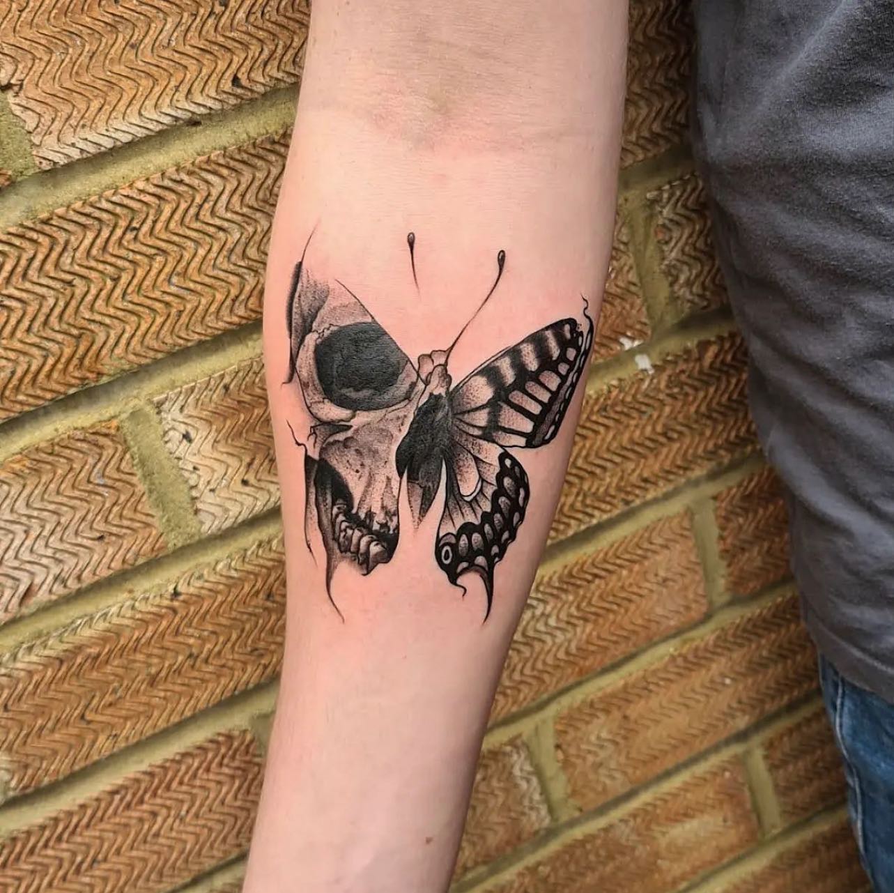 77 Superb Butterfly Skull Tattoo Ideas For Your Consideration  Psycho Tats