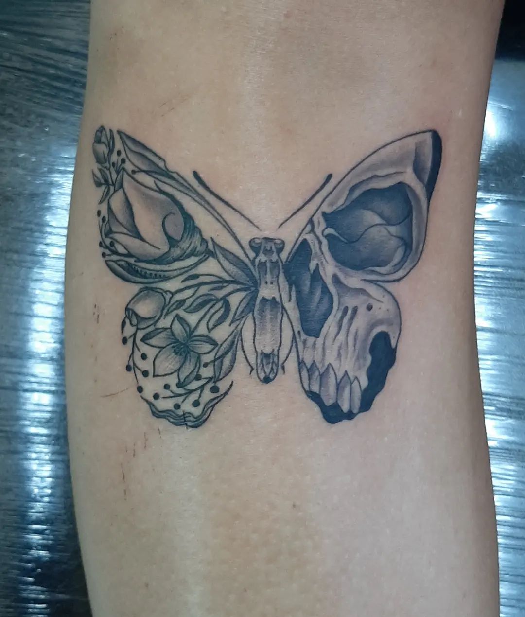 Butterfly Skull Tattoos A Striking Fusion of Life and Death  Art and  Design