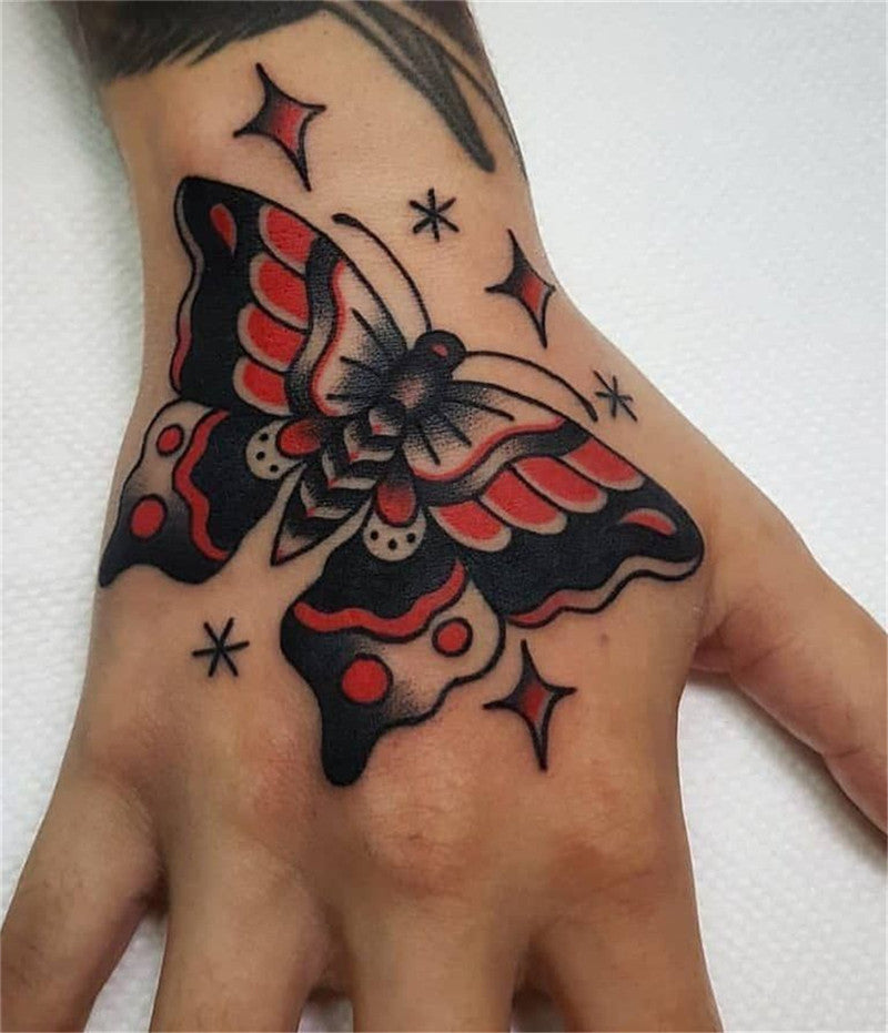 Hand Butterfly Tattoo Design  Unique Butterfly Tattoos  Butterfly Tattoos   Crayon