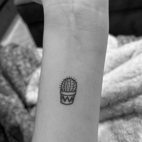 Cactus Temporary Tattoo Set of 3  Small Tattoos