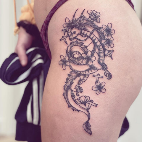 101 Best Cherry Blossom Dragon Tattoo Ideas That Will Blow Your Mind   Outsons