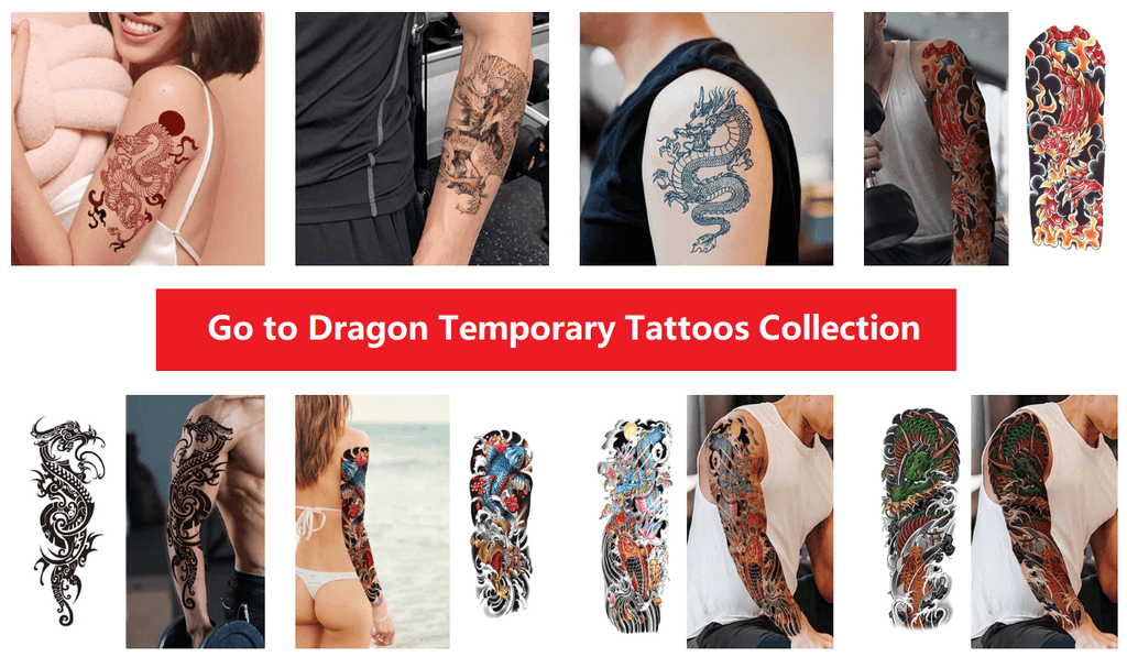 dragon temporary tattoos