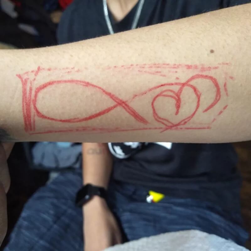 Infinity Heart Tattoo