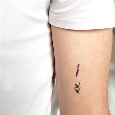 Lavender Arm Tattoo