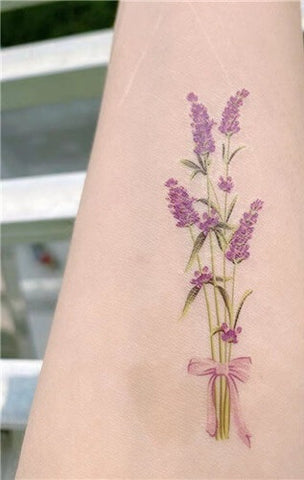 20 Delicate Lavender Sprig Tattoo Ideas  EntertainmentMesh