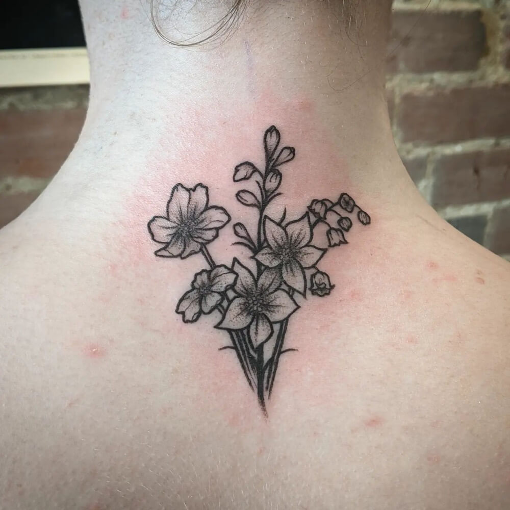 May Birth Flower Lily of the Valley Tattoo