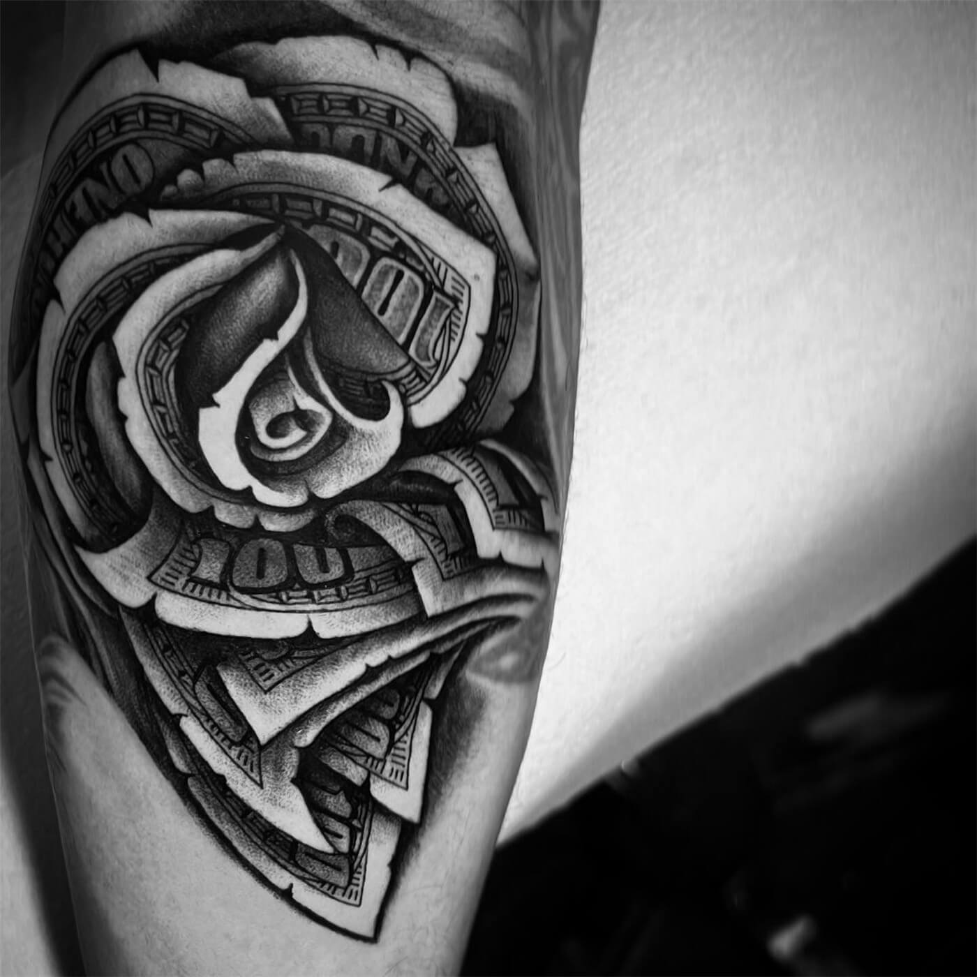 Top 81 Money Rose Tattoo Ideas 2021 Inspiration Guide  Tatuagem na mão  Tatuagem de mão Tatuagem na mão masculino