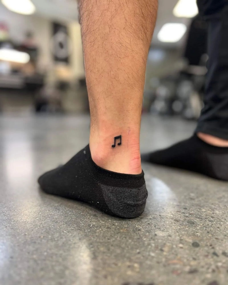 Music Note Temporary Tattoo