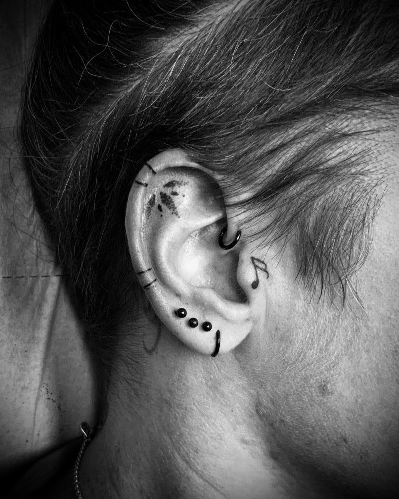 Top 101 Best Ear Tattoo Ideas  2021 Inspiration Guide