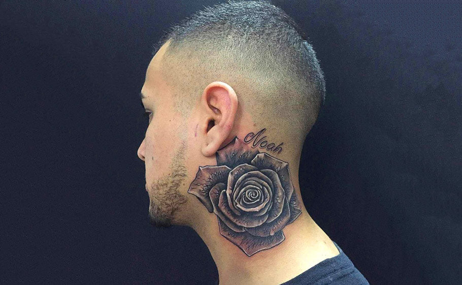 Neck Tattoos with Names