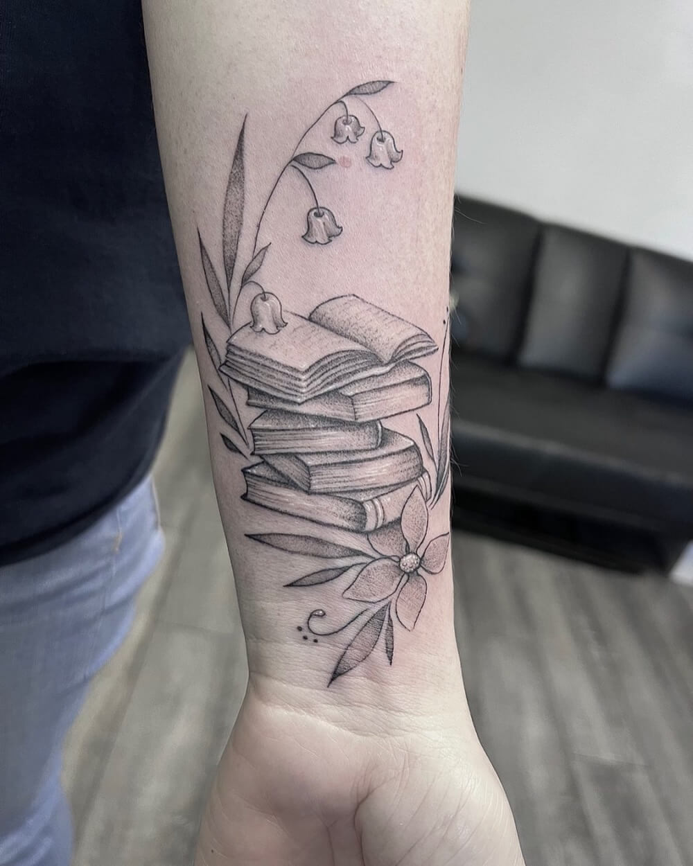 Realistic Lily of the Valley Tattoo