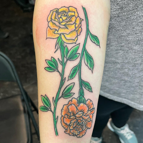 82 Stunning Marigold Tattoo Designs with Meanings and Ideas