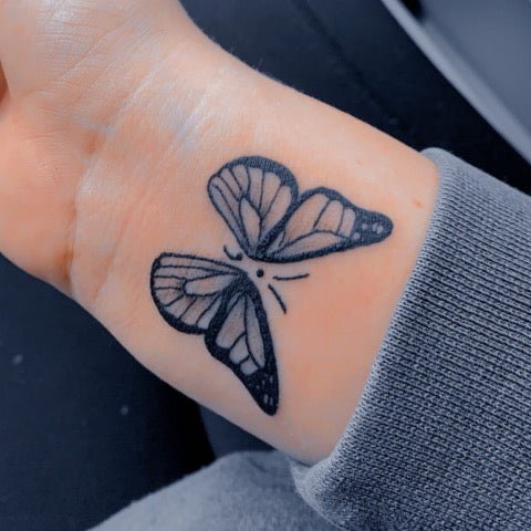 Semicolon Butterflies  Butterfly tattoo Semicolon butterfly tattoo Semicolon  tattoo